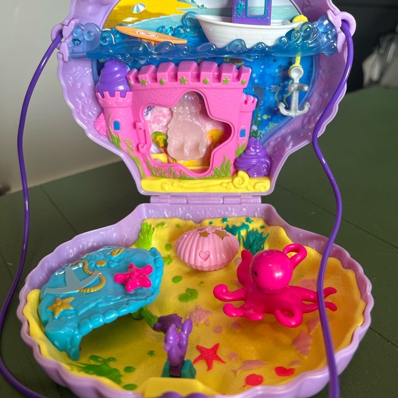 Polly Pocket Keepsake Collection Mermaid Dreams Compact Purse Collectible Toy - Picture 1 of 4